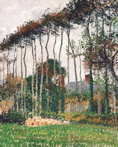 Franska: Les grands hêtres à Varengeville
Tyska: De stora kopparbokarna i Varengeville av Camille Pissarro