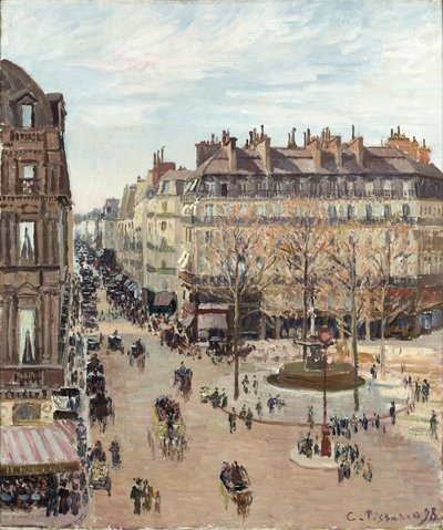 Rue Saint-Honoré av Camille Pissarro