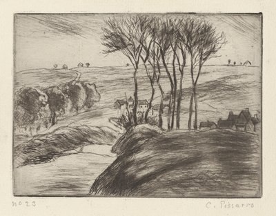 Landskap vid Osny av Camille Pissarro