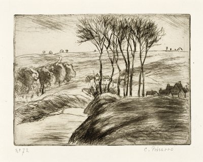 Landskap vid Osny av Camille Jacob Pissarro