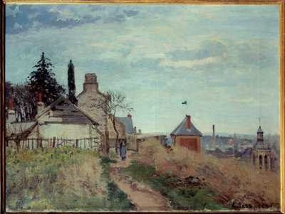 Tingshuset i Pontoise Målning av Camille Pissarro (1830-1903) 1872 Sön. 0,4x0,54 m Paris, Orsay-museet av Camille Jacob Pissarro