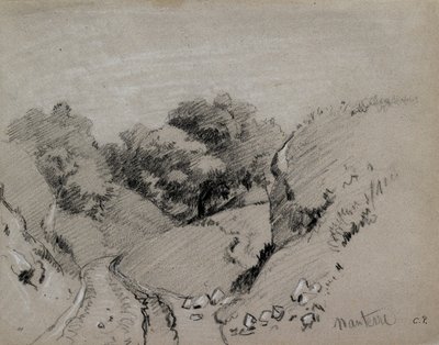 Nanterre, c1860 av Camille Pissarro