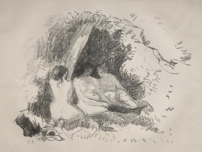 Nakna kvinnor av Camille Pissarro