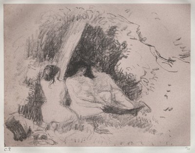 Nakna kvinnor av Camille Pissarro