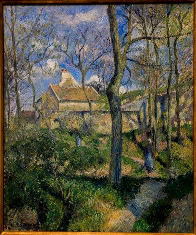 Vägen till Les Pouilleux, Pontoise. 1881 (olja på duk) av Camille Pissarro