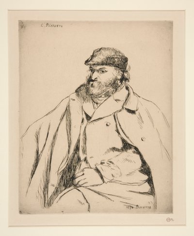 Paul C?zanne (Porträtt av C?zanne) av Camille Pissarro