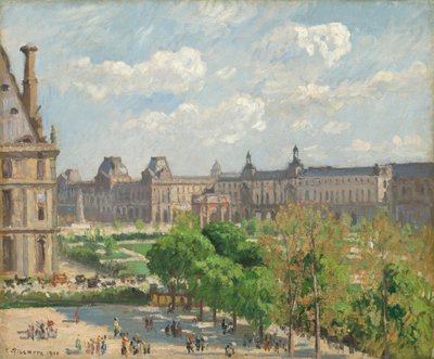 Place du Carrousel, Paris, 1900. av Camille Pissarro