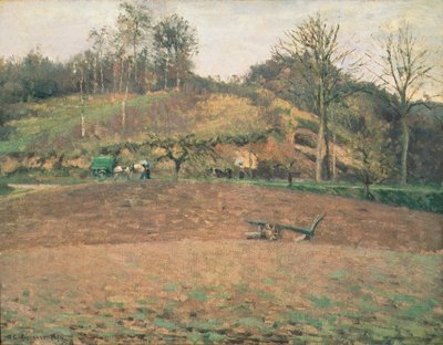 Ploughland av Camille Jacob Pissarro