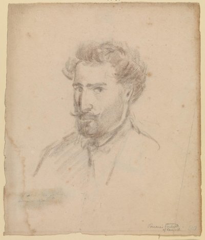 Självporträtt, trekvartsprofil till vänster (Caracas (?) 1853/54) av Camille Pissarro