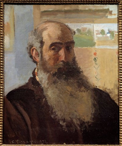 Självporträttmålning av Camille Pissarro (1830-1903) 1873 Sön. 0,56x0,46 m Paris, musee d