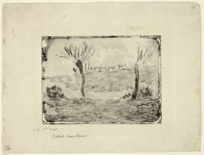 Solnedgång av Camille Pissarro