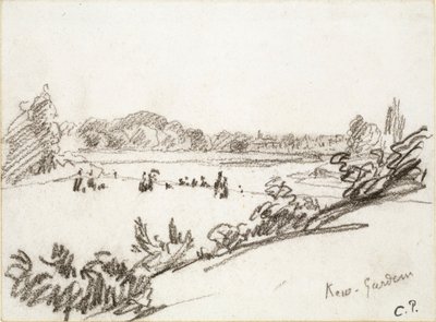 Studie av Kew Gardens, c1890-talet av Camille Pissarro