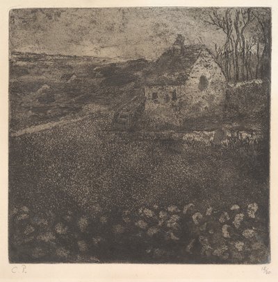 Stugan, 1879. av Camille Pissarro