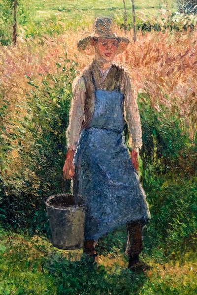 Trädgårdsmästaren, detalj av Camille Pissarro