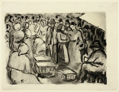 Marknaden av Camille Pissarro