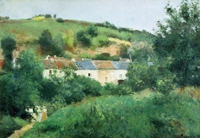 Vägen i byn av Camille Jacob Pissarro