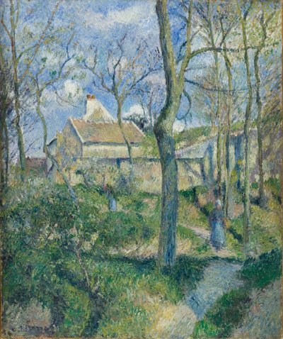 Vägen till Les Pouilleux, Pontoise av Camille Pissarro