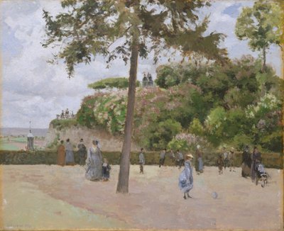 Den offentliga trädgården i Pontoise av Camille Jacob Pissarro