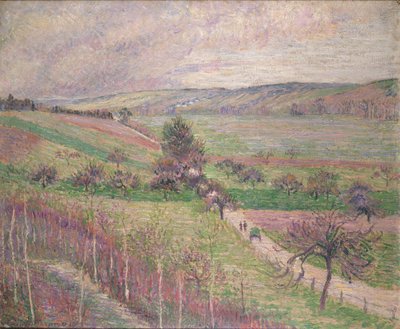 Thierceville Road, tidig vår, 1893 av Camille Pissarro