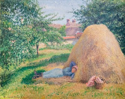 Siesta av Camille Pissarro
