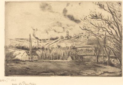 Utsikt över Pontoise av Camille Pissarro
