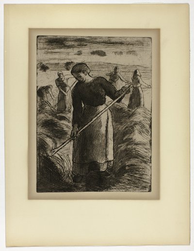 Kvinna Hömakare på Éragny av Camille Pissarro