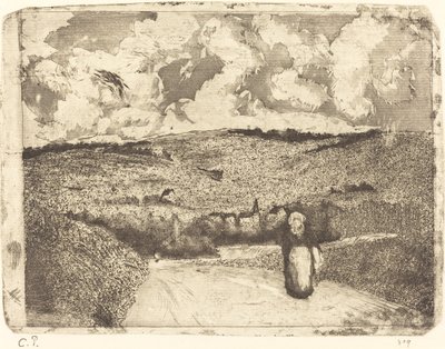 Kvinna på väg Kvinna på väg, 1879. av Camille Pissarro