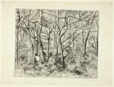 Skogar vid Eremitaget av Camille Pissarro