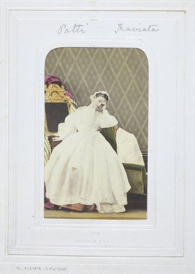Adelina Patti, Traviata, 1860-69. av Camille Silvy
