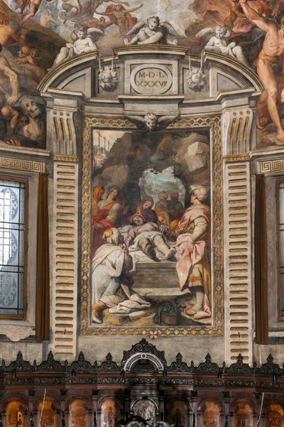 Kristi klagan (fresk) av Camillo Procaccini