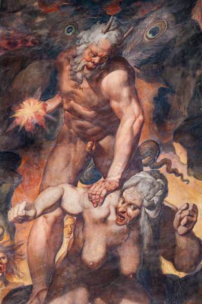 Sista domen, detalj (fresk) av Camillo Procaccini