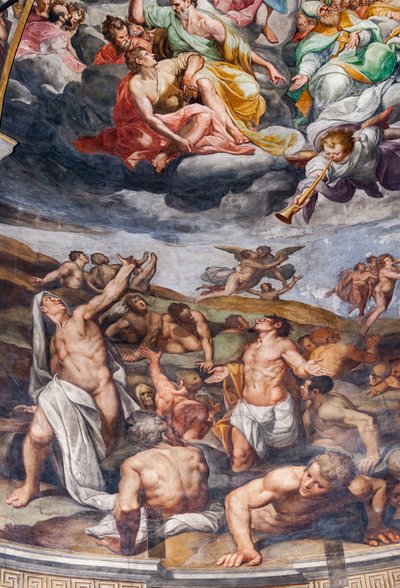 Sista domen, detalj (fresk) av Camillo Procaccini