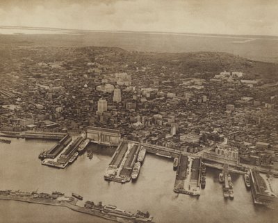 Allmän vy över Montreal, mot norr (svartvitt foto) av Canadian Photographer
