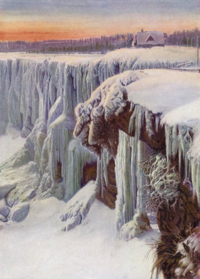 Niagarafallen frusna på vintern (färgfoto) av Canadian Photographer