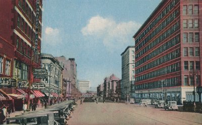 Portage Avenue mot öster, Winnipeg, Manitoba, Kanada (färgfoto) av Canadian Photographer