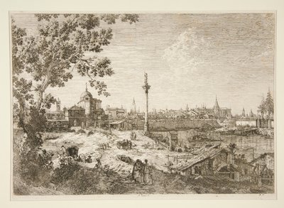Imaginary View of Padua, från serien Vedute (Views) av Canaletto (Giovanni Antonio Canal)