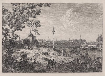 Imaginary View of Padua, från serien Vedute (Views) av Canaletto (Giovanni Antonio Canal)