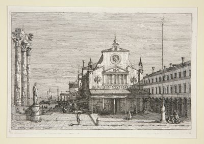 Imaginary View of S. Giacomo Di Rialto, från serien Vedute (Views) av Canaletto (Giovanni Antonio Canal)