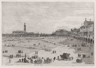 Pr? della Valle (Prato della Vale), från serien Vedute (Views) av Canaletto (Giovanni Antonio Canal)