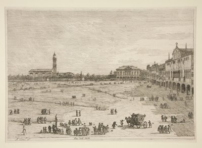 Pr? della Valle, från serien Vedute (Views) av Canaletto (Giovanni Antonio Canal)