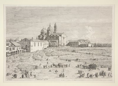 S. Giustina i Pr? della Valle, från serien Vedute (Views) av Canaletto (Giovanni Antonio Canal)