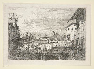 The Terrace, från serien Vedute (Views) av Canaletto (Giovanni Antonio Canal)