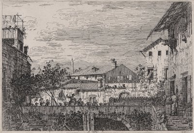 The Terrace, från serien Vedute (Views) av Canaletto (Giovanni Antonio Canal)