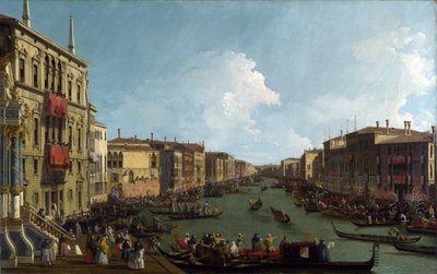 En regatta på Canal Grande av Canaletto