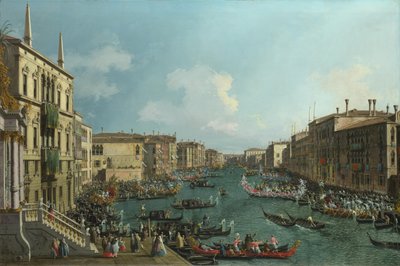 En regatta på Canal Grande, ca. 1740 av Giovanni Antonio Canal