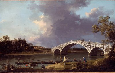 En vy över Walton Bridge av Canaletto