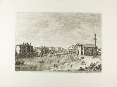Al Dolo, från Views av Canaletto