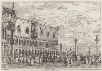 Canaletto - La Piera del Bando. V. - Googles konstprojekt av Canaletto