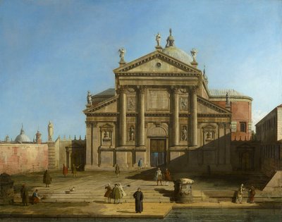 Canaletto - San Giorgio Maggiore i en Capricciomiljö ca 1744 av Canaletto