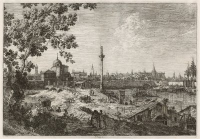Fantasifull utsikt över Padua av Canaletto